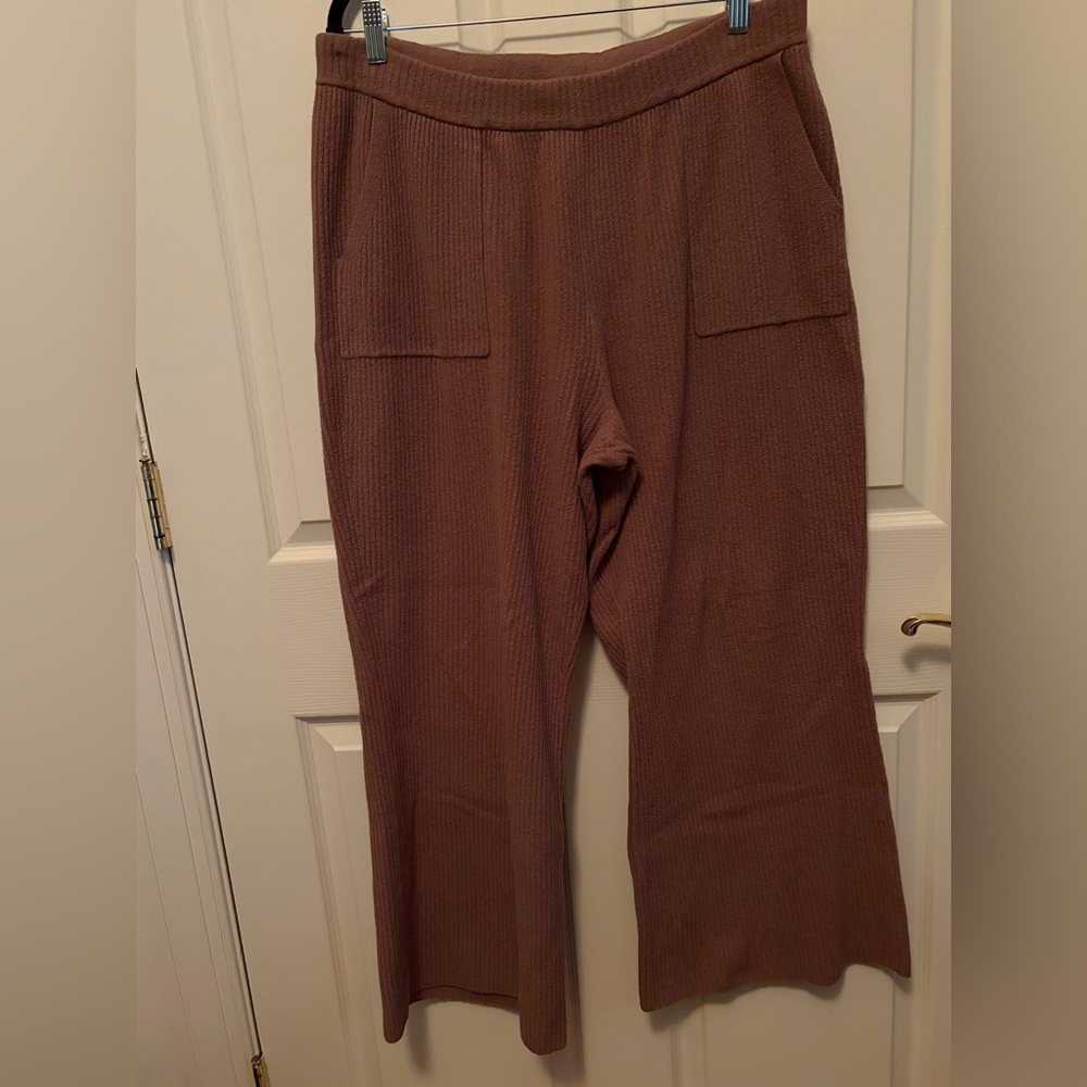 Athleta brown lounge pants XL